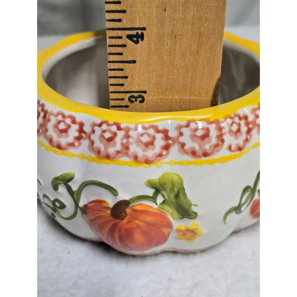 Temp-tations by Tara Pumpkin 28 Oz Covered Baker Fall Harvest Casserole Dish